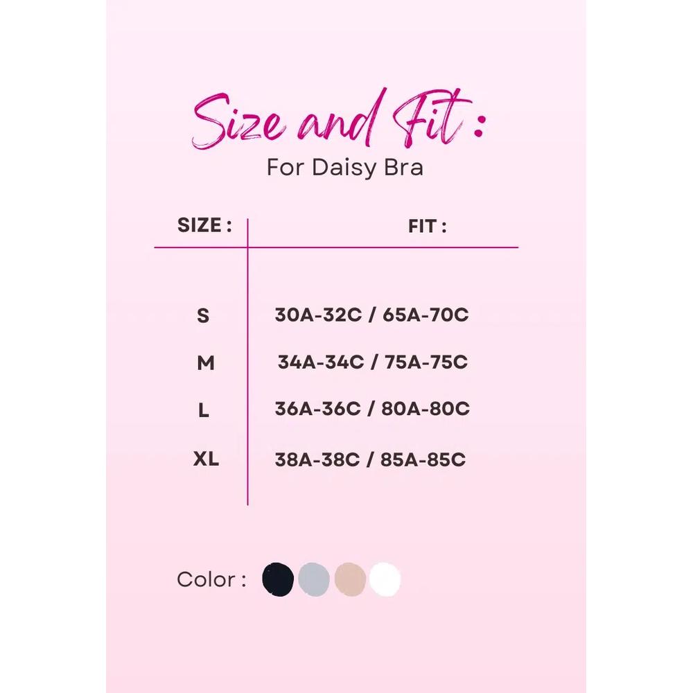 3 Pack Daisy Seamless Wireless Paded Push Up Bra в синем, розовом и белом 5