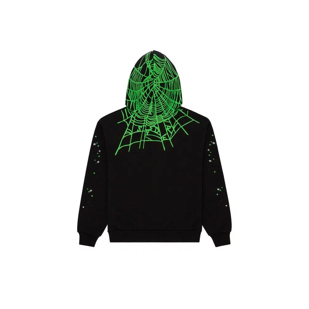 Худи Sp5der Heavy Web Hoodie 'Black' 2