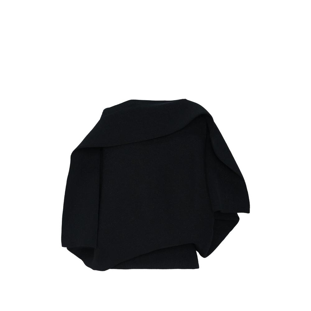 Pottery Crease asymmetric ribbed-hem sweater 2