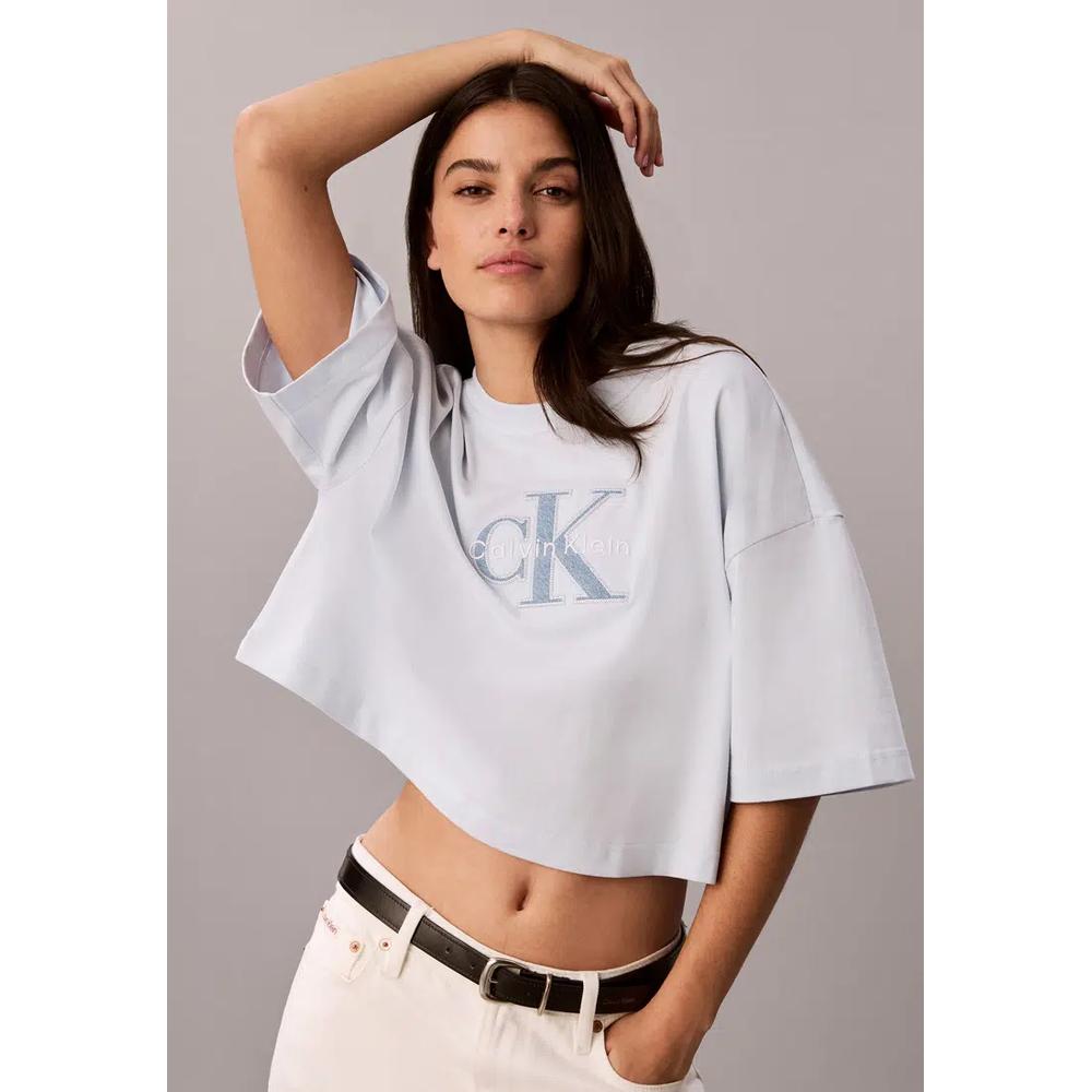 Джинсовая футболка Monologo Boxy - Calvin Klein Jeans 1