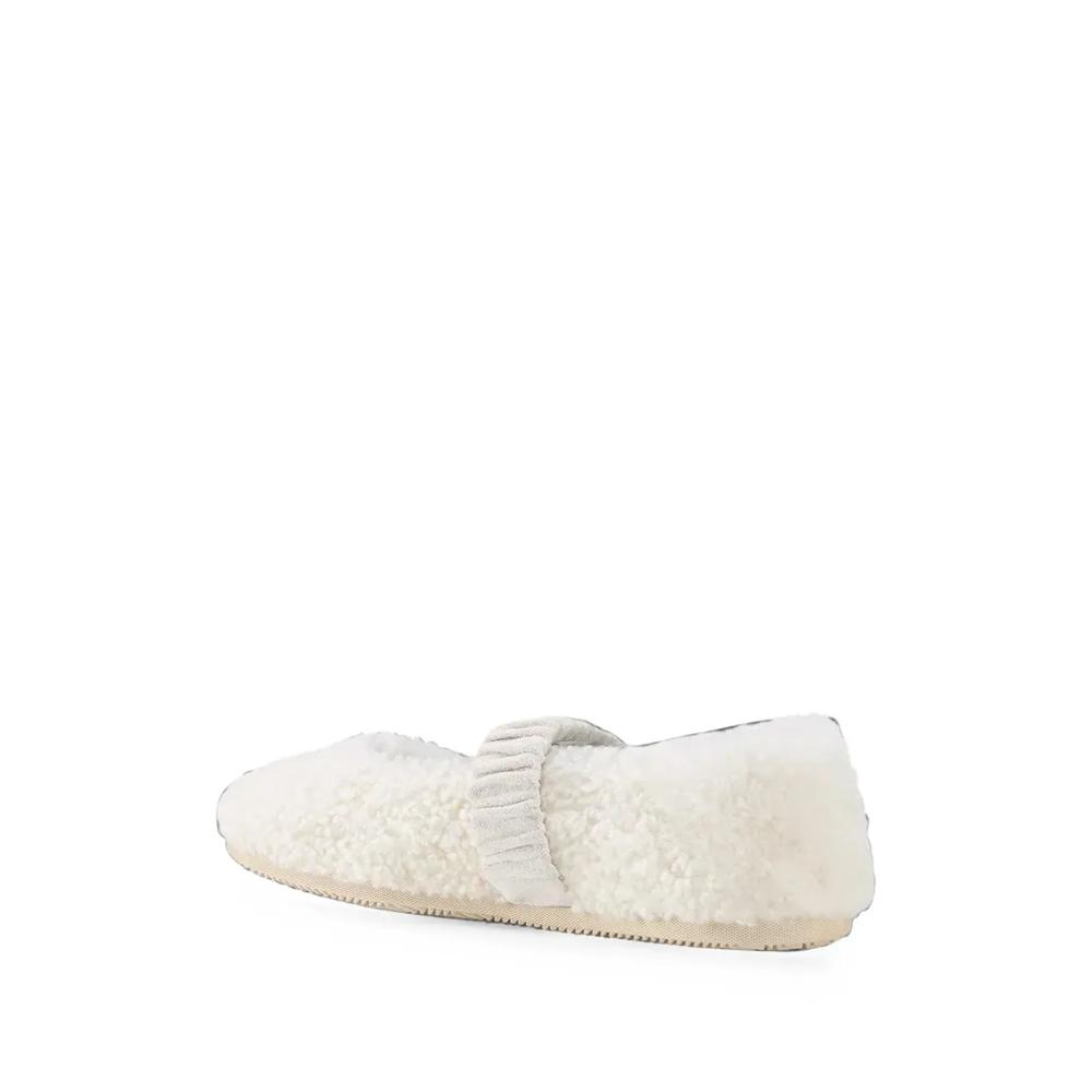 Vienna shearling-effect ballet flats 2