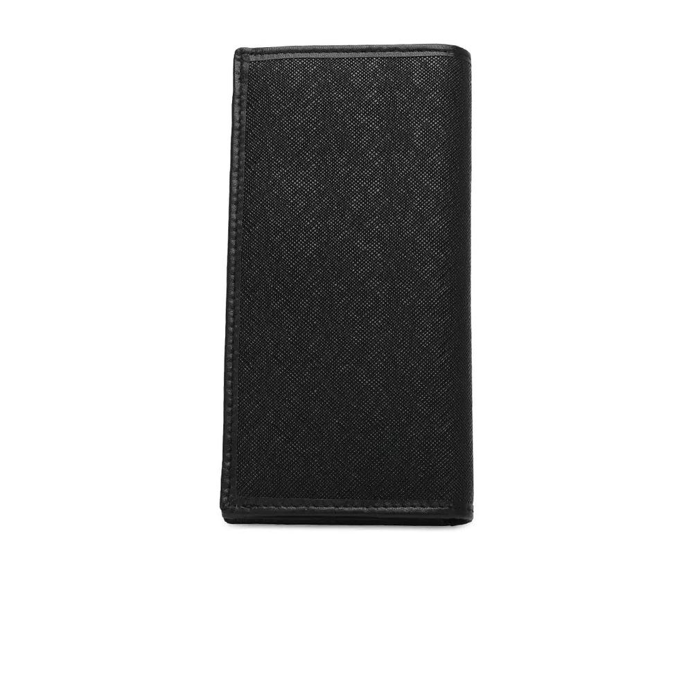Мужской RFID-блокирующий бифолд длинный кошелек - Черный 2