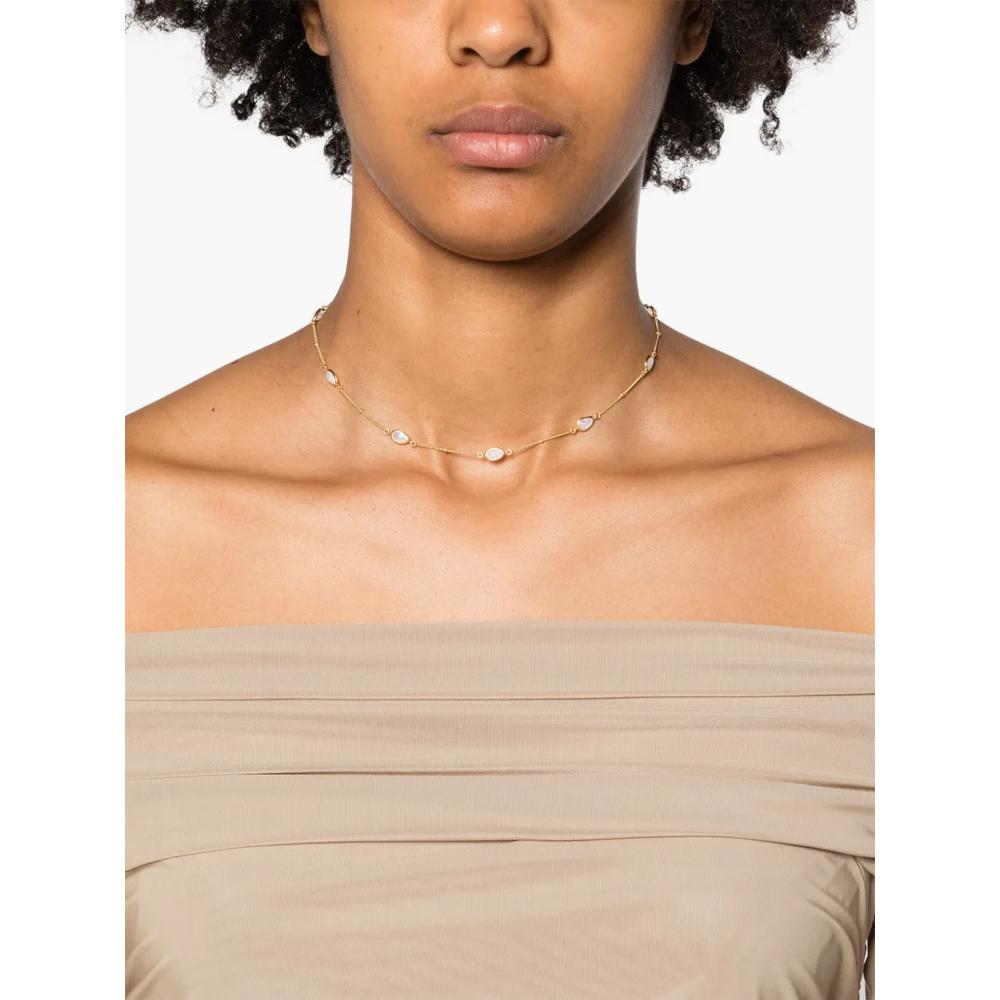 Magma Rainbow Moonstone chocker 2