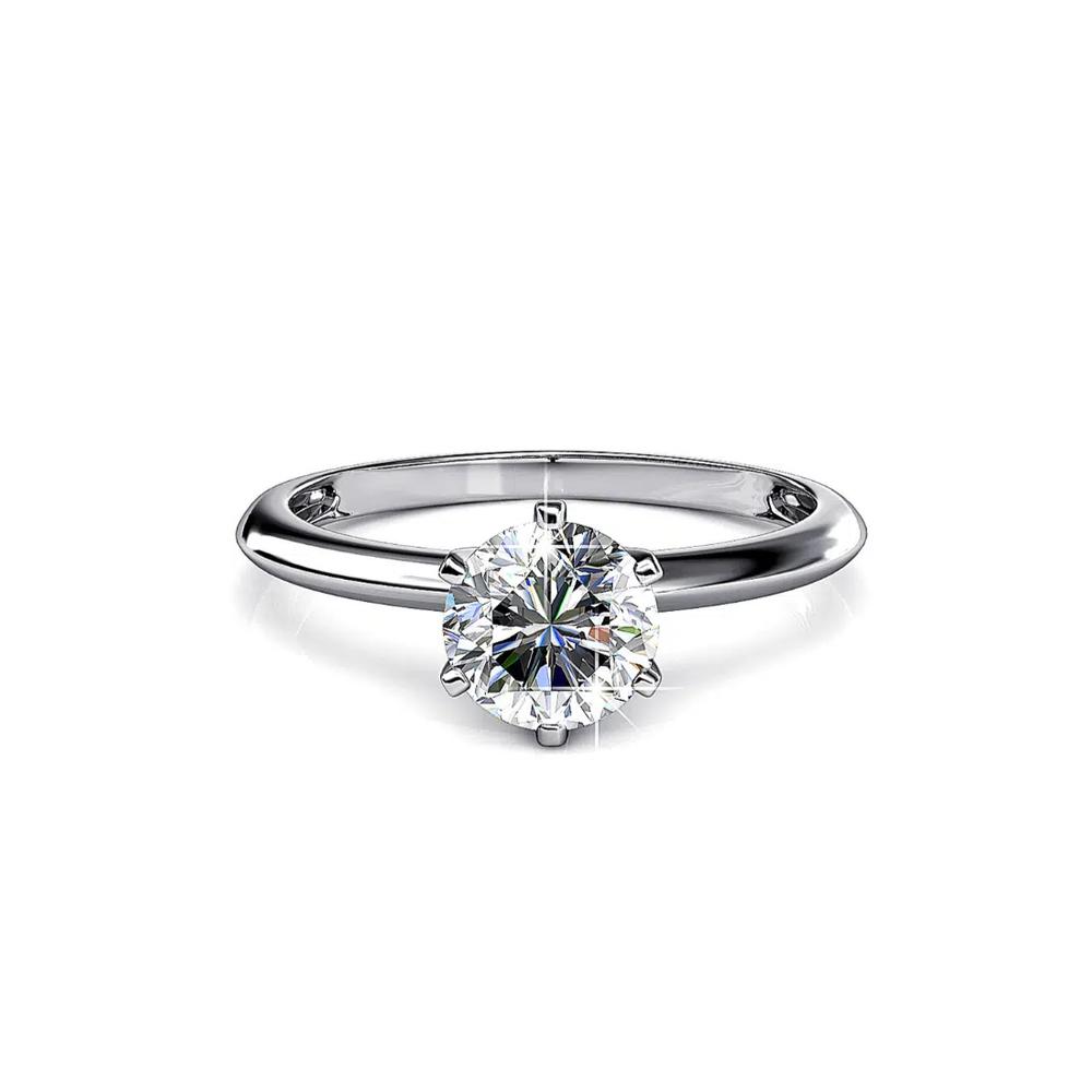 Кольцо-солитер «Одна на миллион» с кристаллами SWAROVSKI® 1