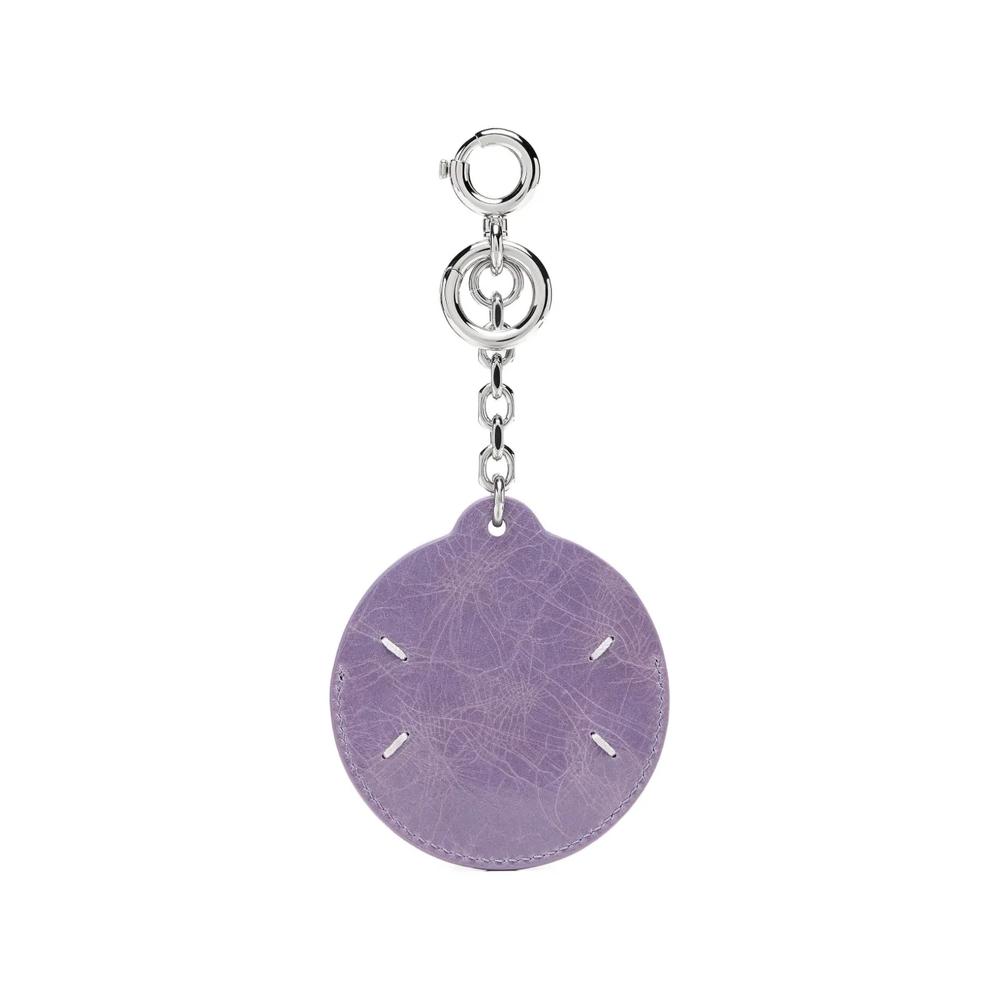 crackled-leather Four Stitches keyring 2