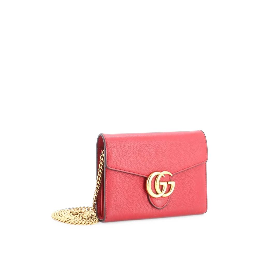 GG Marmont Chain Wallet Leather Mini clutch bag 3
