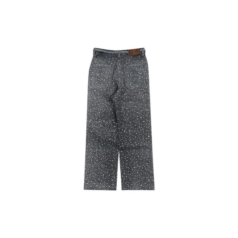 Джинсы Birth Of Royal Child 3D Printed Washed Swarovski Diamond Jean 'Black' 2