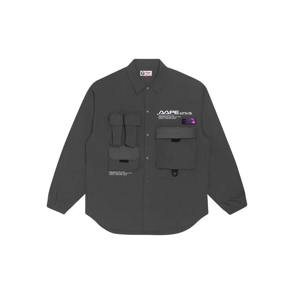 Рубашки и топы AAPE Printed Shirt 'Grey/Dark' 1