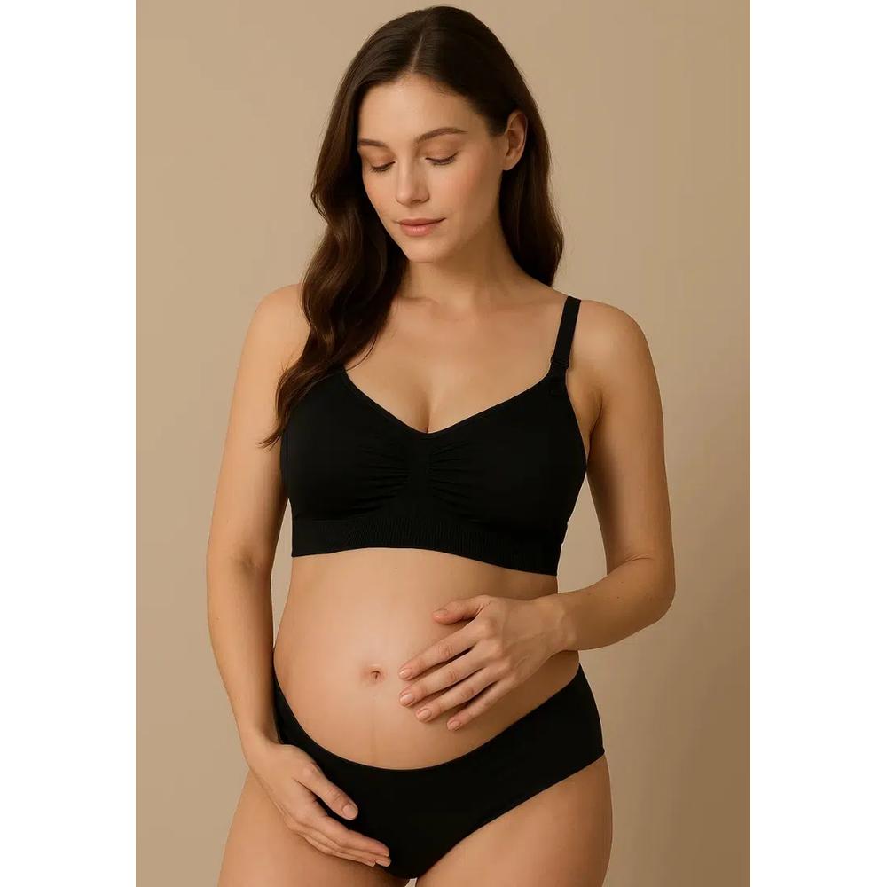 3 шт. Бюстгальтер для кормления Grace Push Up в белом, сером и черном 6