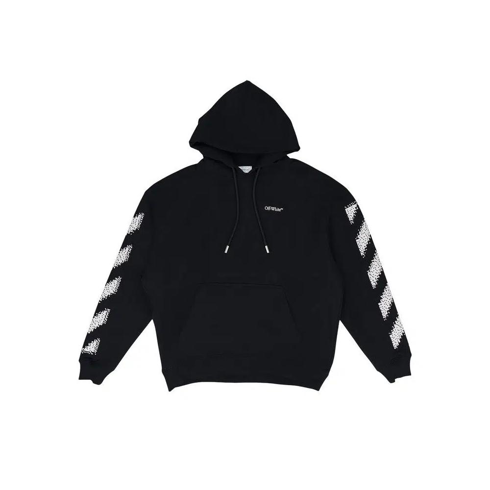 Худи Off-White Pixel Diagonal Skate Hoodie 'Black' 1