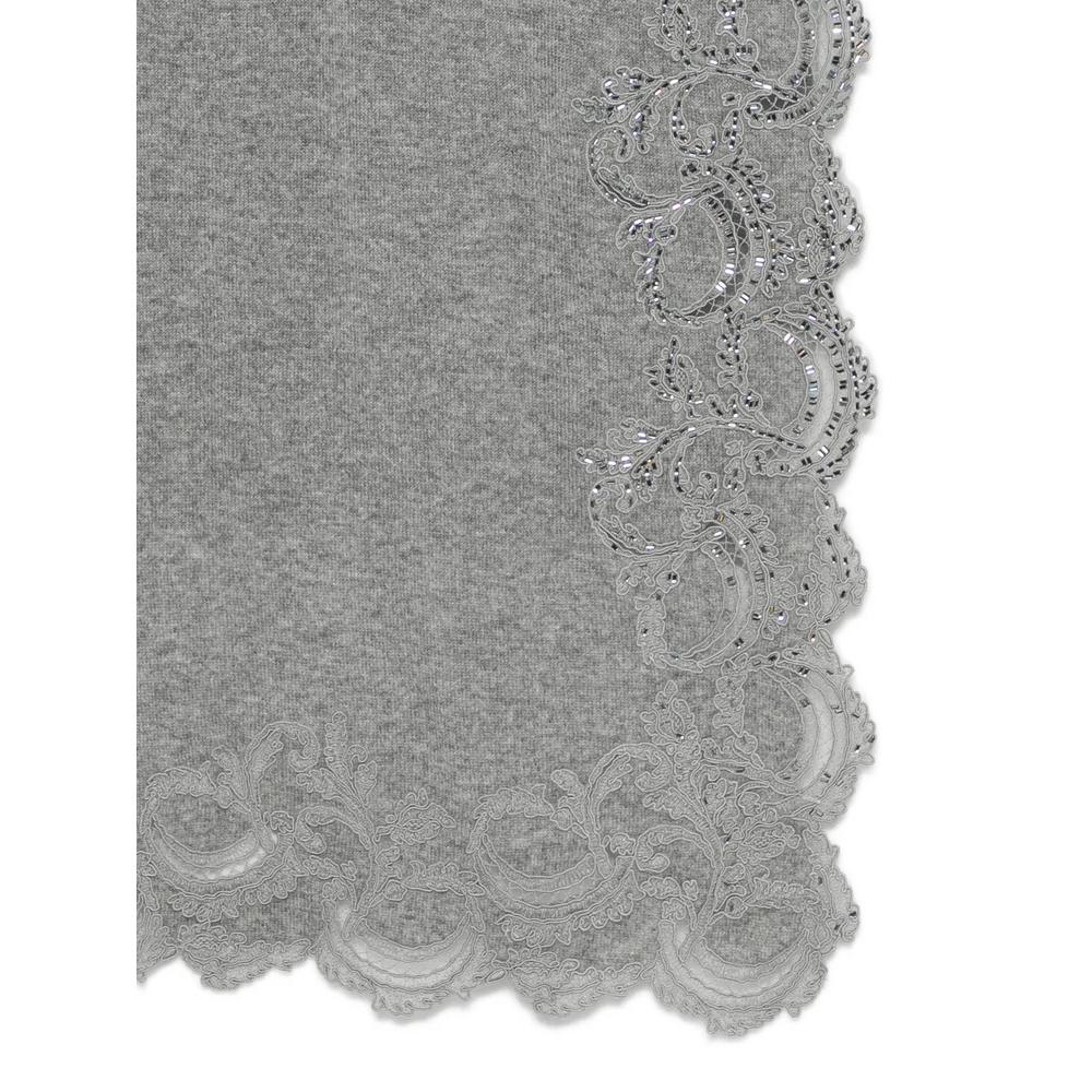 lace-trimmed sequin-embellished scarf 2