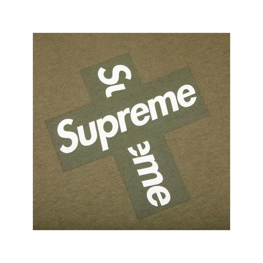 Футболки Supreme Cross Box Logo Tee 'Light Olive' 2