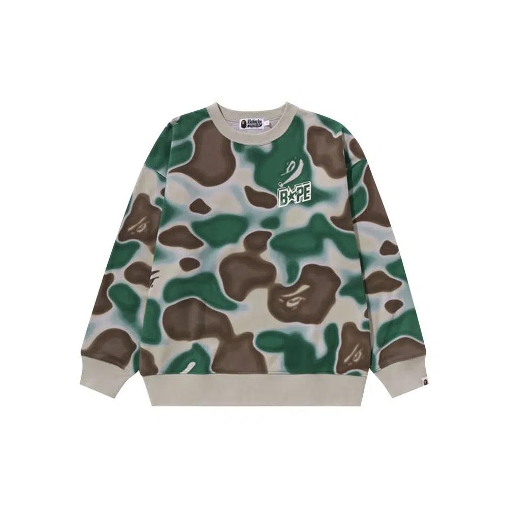 Свитеры BAPE Liquid Camo Bape Sta Crewneck Sweater 'Olive Drab' 1