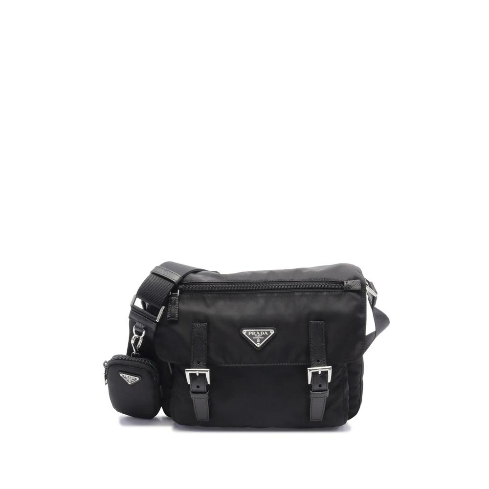 2013-2026 Saffiano Trimmed Tessuto Zip Double Buckle Messenger Bag crossbody bag 1