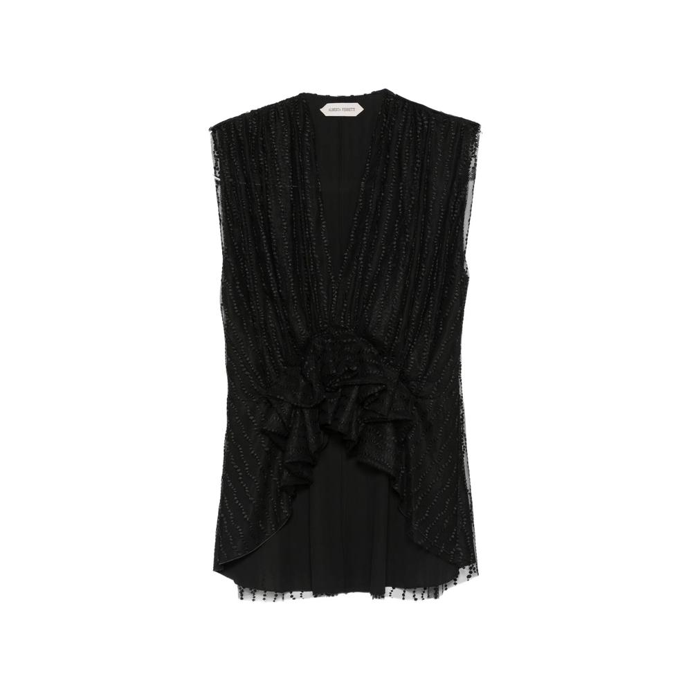 ruffled-hem top 1