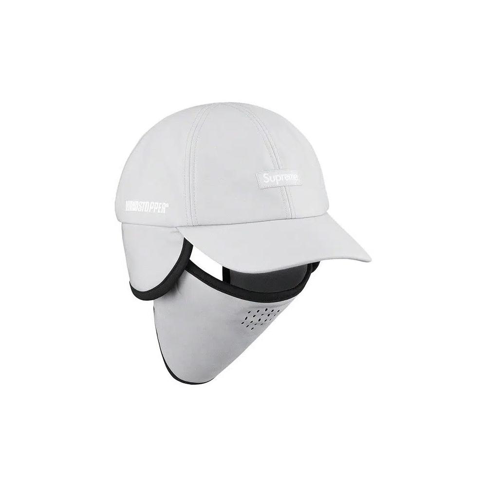 Снэпбэки Supreme x WINDSTOPPER Facemask 6-Panel 'Light Grey' 3
