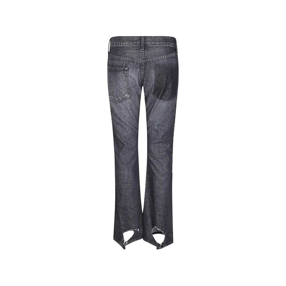 patchwork distressed jeans 2