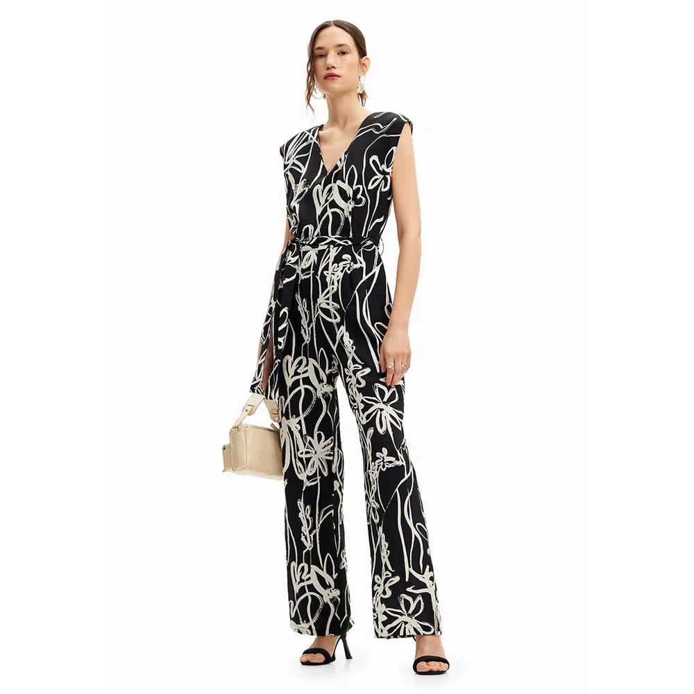 Desigual Woman Длинный комбинезон с цветочным принтом 4