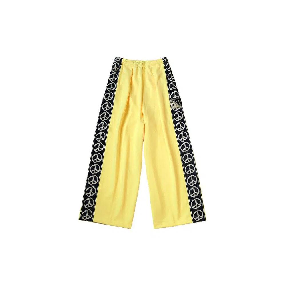 Kapital Smooth Jersey TH.D.D. Baggy Track Pants (Peace Sign) 'Желтый' 1
