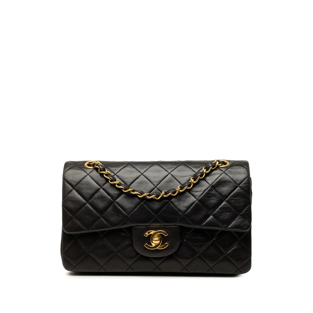 Маленькая сумка на плечо Classic Lambskin Double Flap (1994-1996 годы) 1