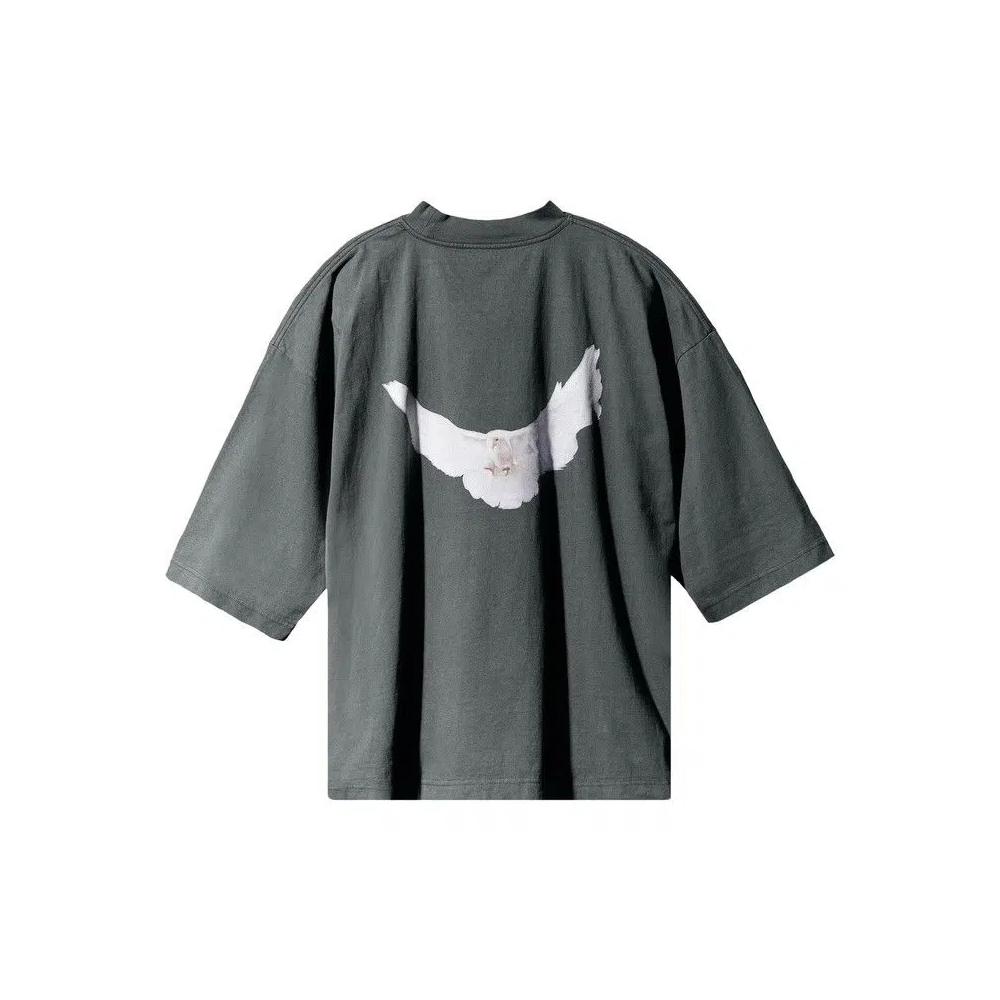 Футболки Yeezy Gap Engineered by Balenciaga Dove 3/4 Sleeve Tee 'Dark Green' 2