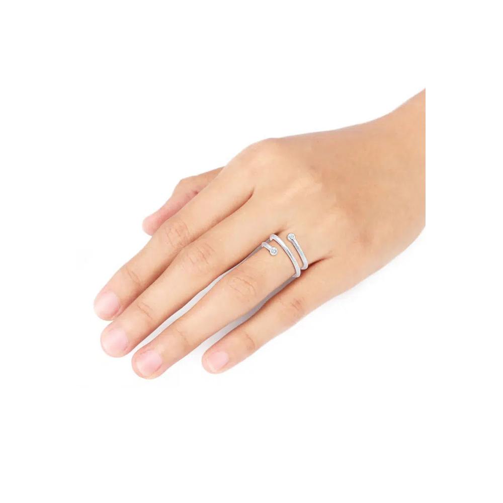 Кольцо Twisted Geo с кристаллами Swarovski® 2