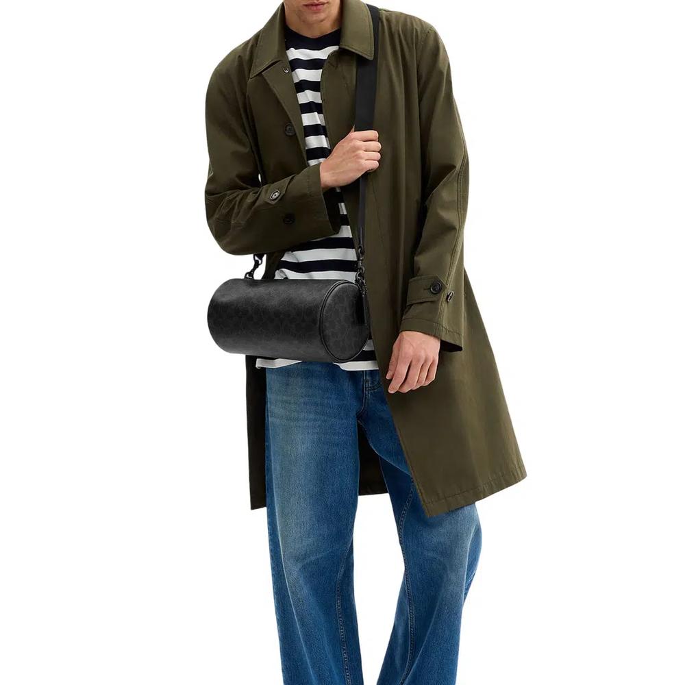 Дорожная сумка Andre Barrel Bag 30 в фирменном канвасе - Black Signature CET21 2