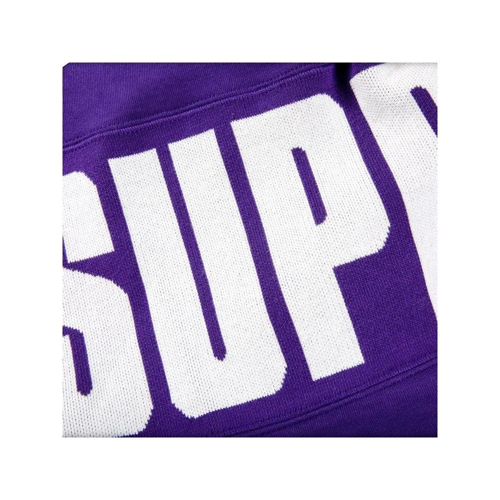Худи Supreme Rib Hooded Sweatshirt 'Purple' 3