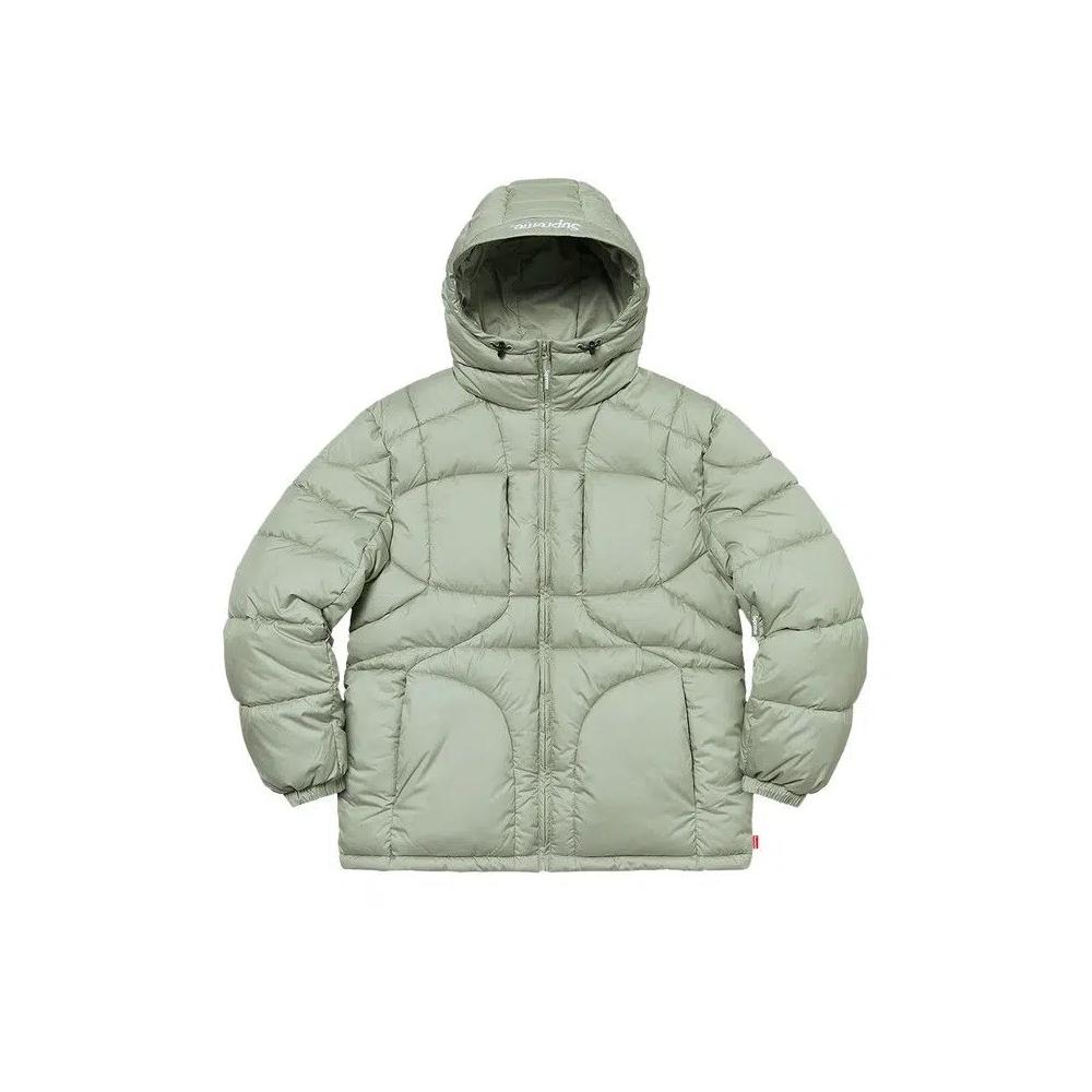 Пуховики Supreme Warp Hooded Puffy Jacket 'Sage' 1
