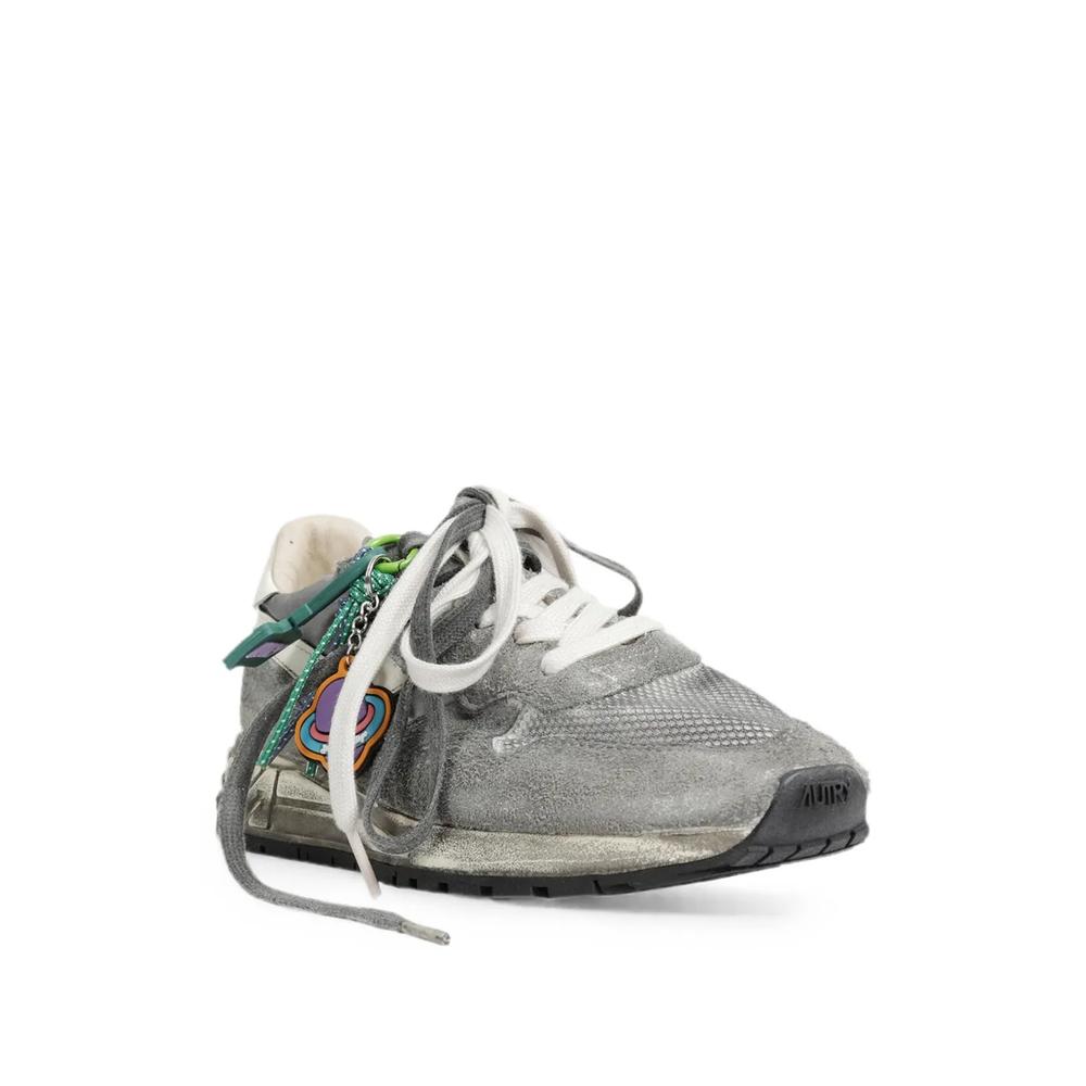 Reelwind Super Vintage sneakers in white and black suede and nylon 2