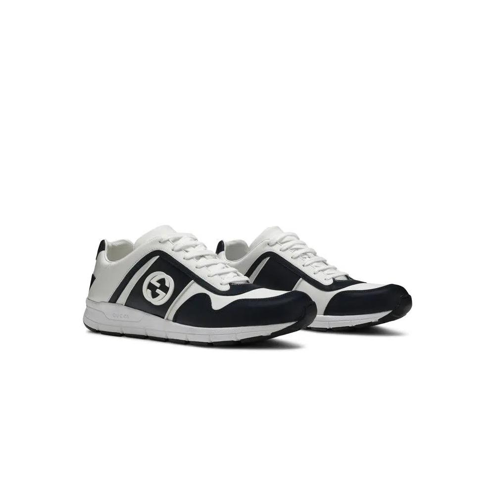 Кроссовки Gucci Leather Low Top 'Blue' 8
