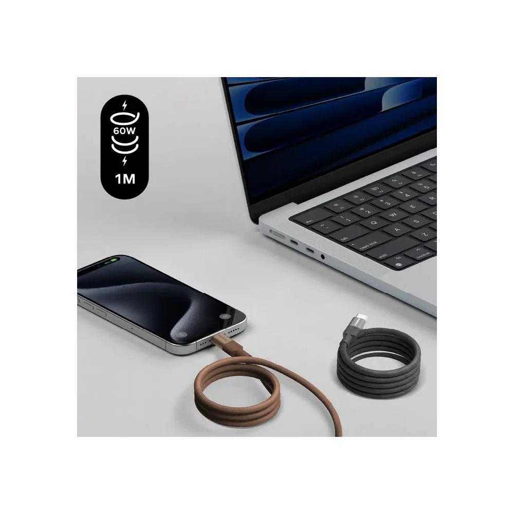 Momax Mag.Link 2M 60W USB-C to USB-C PD магнитный кабель - Black 4