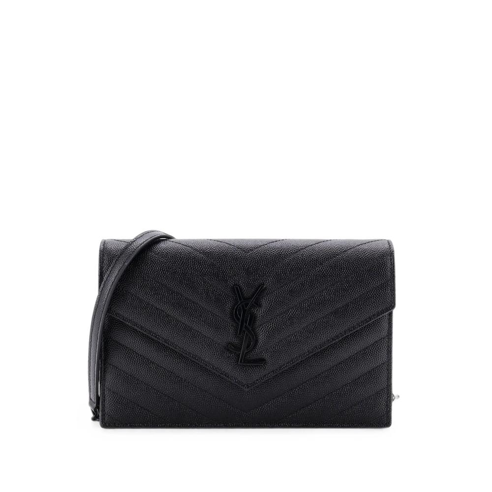Classic Monogram Wallet on Chain Matelasse Chevron Leather Small crossbody bag 1