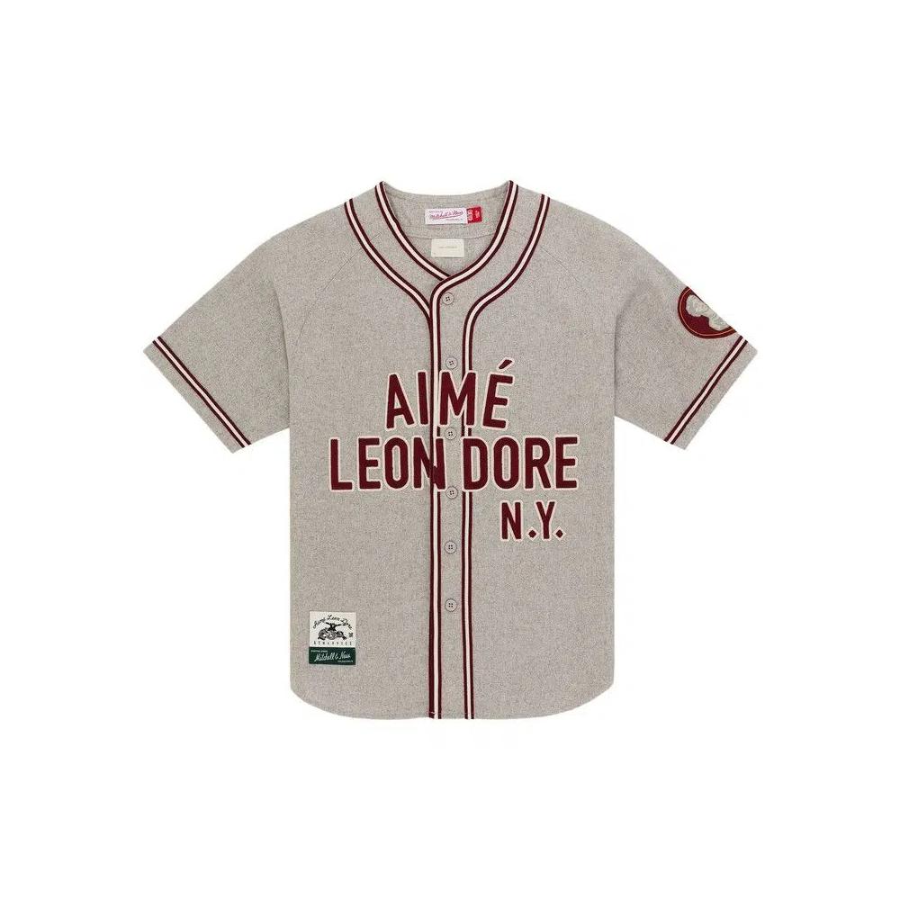 Джерси Aimé Leon Dore x Mitchell & Ness Team Baseball Jersey 'Oatmeal' 1