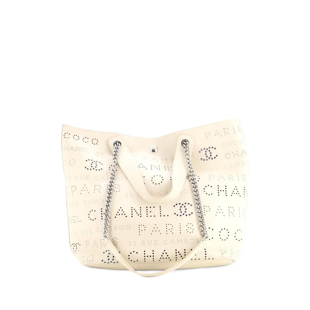 Сумка-тоут Logo Eyelets Shopping Perforated Calfskin Medium 2