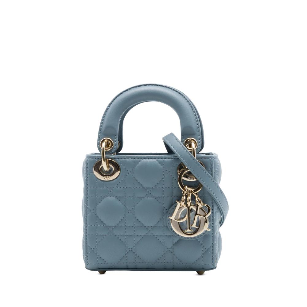 2020 Micro Lambskin Cannage Lady Dior satchel 1