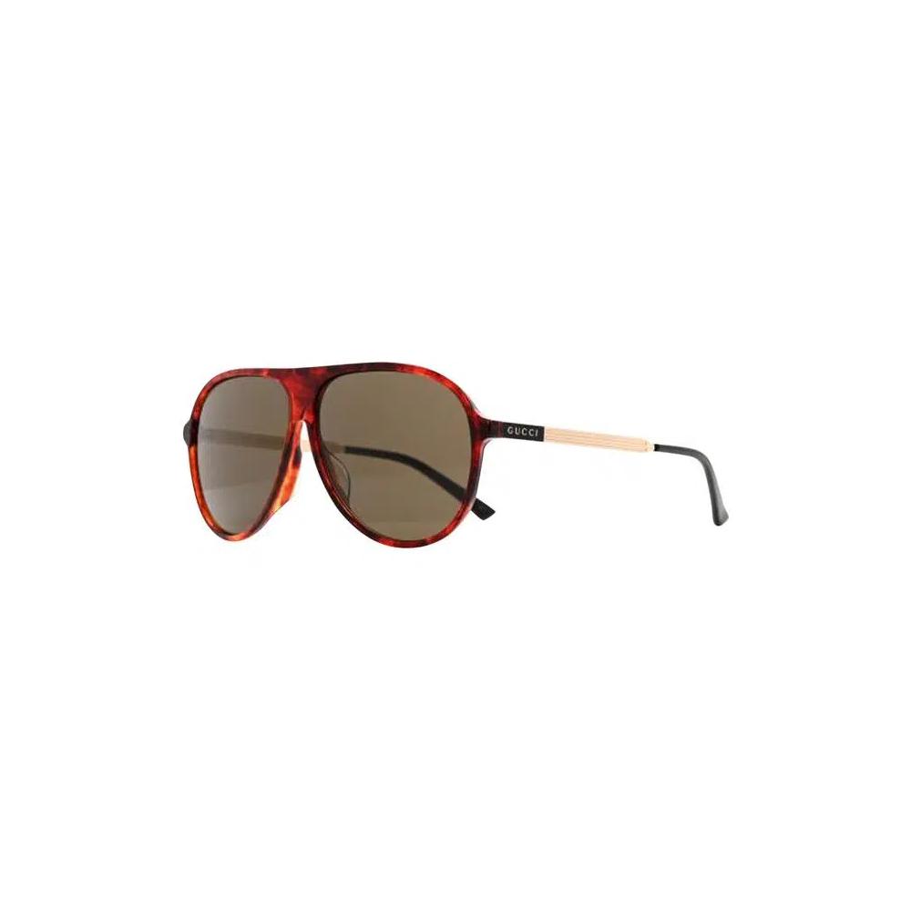 Очки Gucci Shield Sunglasses 'Shiny Red Havana' 2