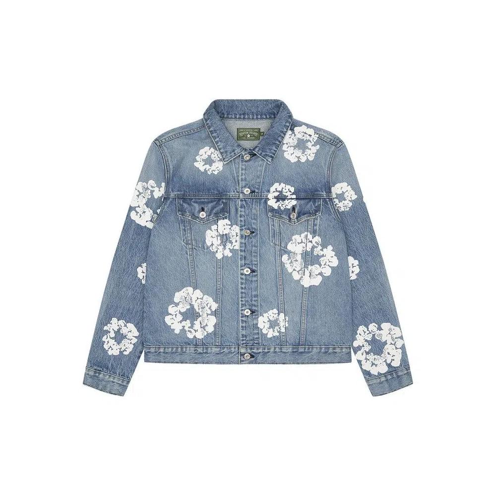 Джинсовые куртки Denim Tears Cotton Wreath Denim Jacket «Light Wash» 2