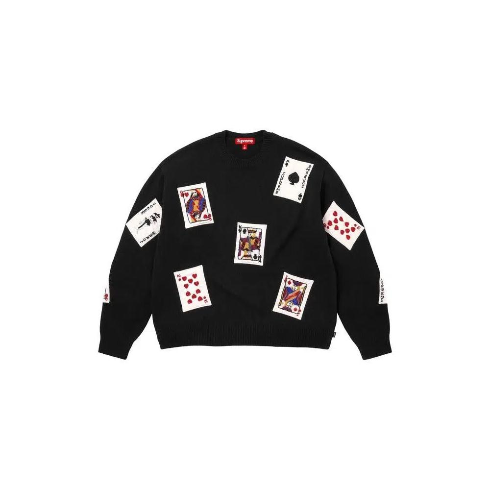 Свитеры Supreme Beaded Cards Свитер 'Черный' 1