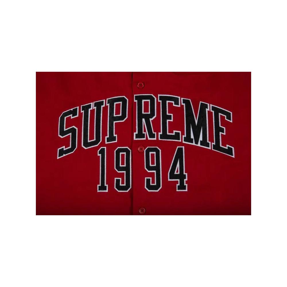 Рубашки на пуговицах Supreme Arc Logo Short-Sleeve Work Shirt 'Красный' 2