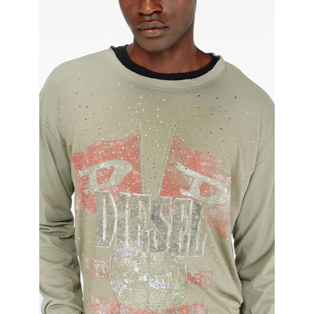 crystal-embellished distressed long-sleeve T-shirt 5