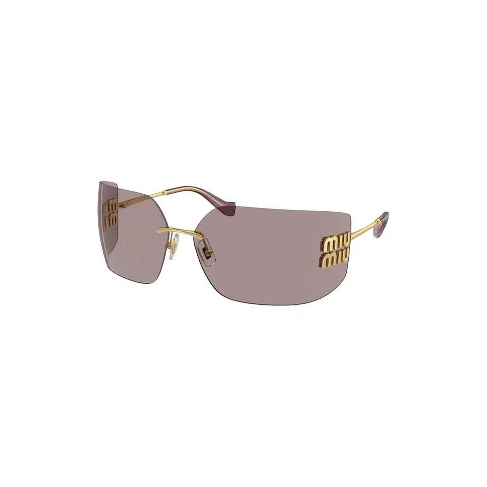 Miu Miu Irregular Sunglasses 'Фиолетово-коричневый' 1