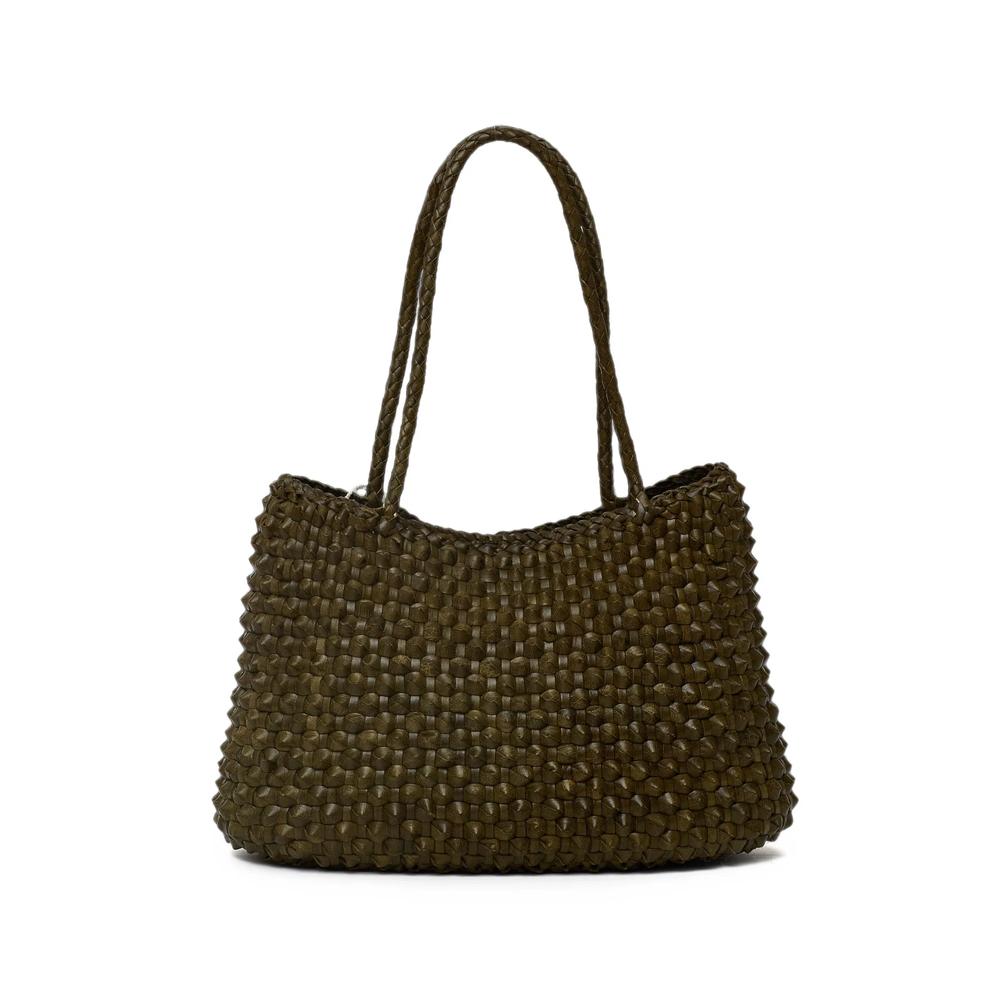 S. Croce Cactus woven leather tote bag 1