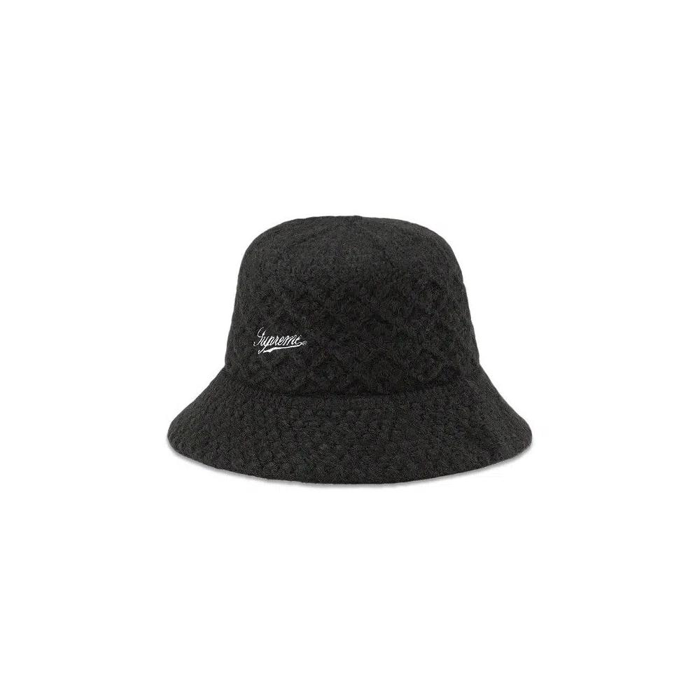 Шапки Supreme Mohair Crochet Crusher «Черный» 1