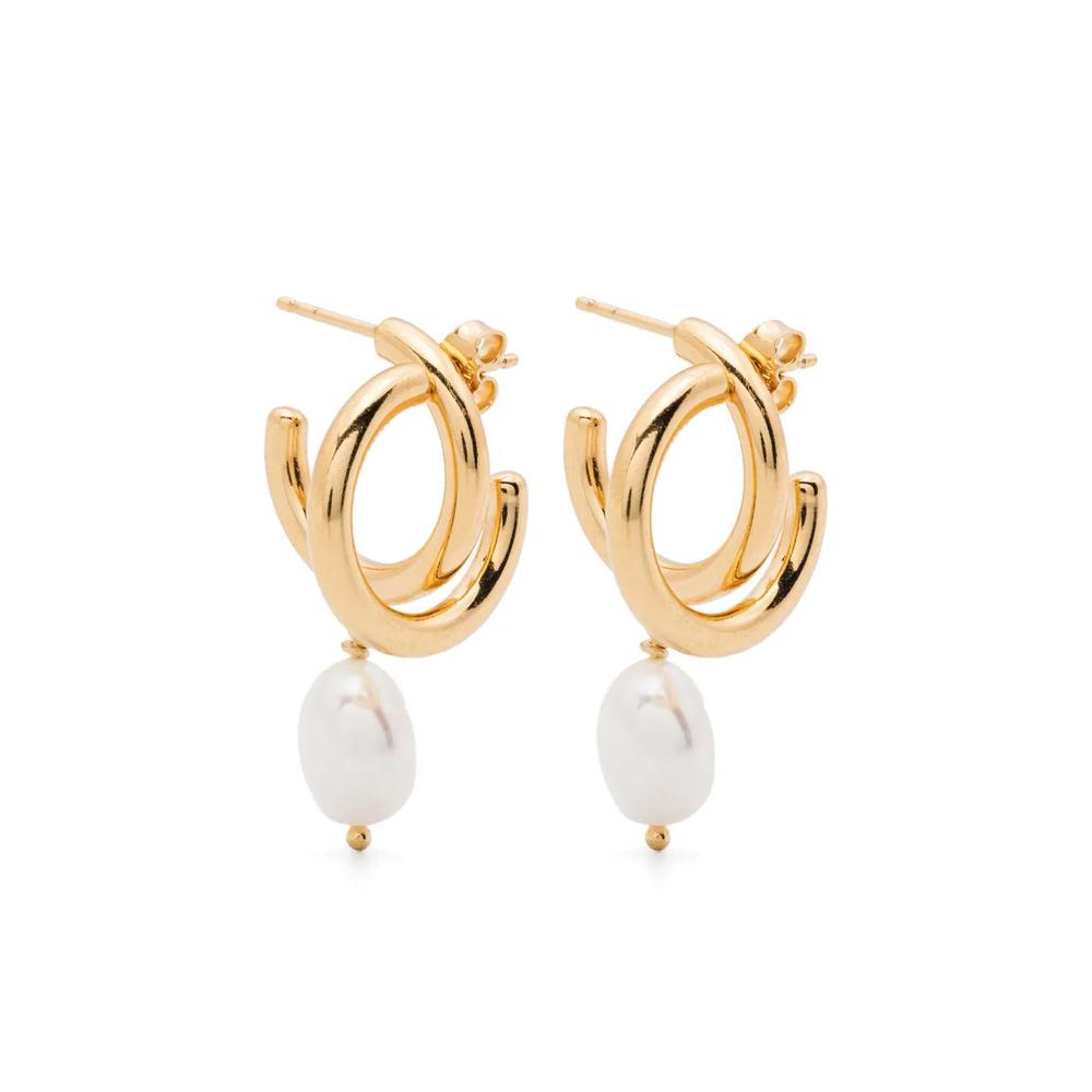 pearl-embellished hoop earrings 1
