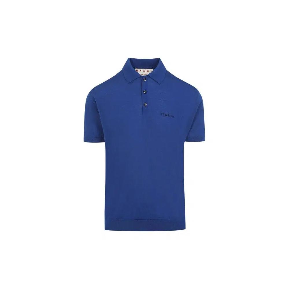 Поло Marni Short-Sleeve Polo Shirt 'Blue' 1