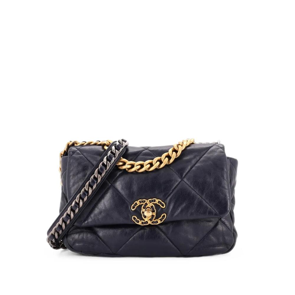 Стеганая сумка через плечо 19 Flap Bag среднего размера 1