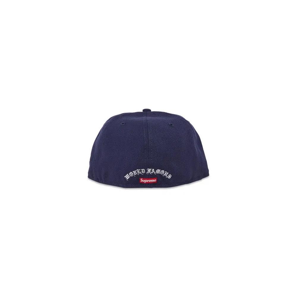 Кепки Supreme Gold Cross S Logo New Era 'Light Navy' 4