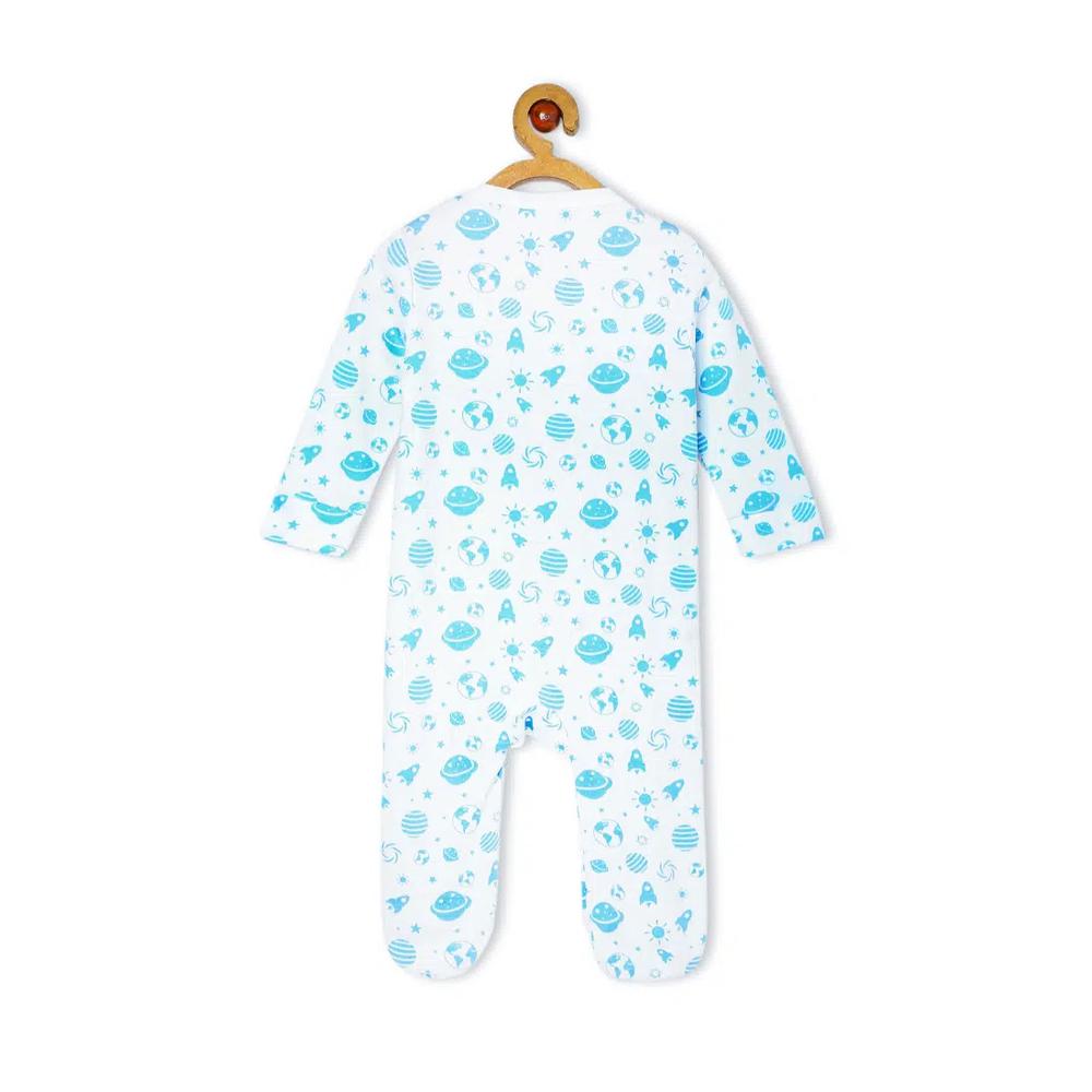 The Mom Store Детский комбинезон на молнии Out Of World - Белый 5