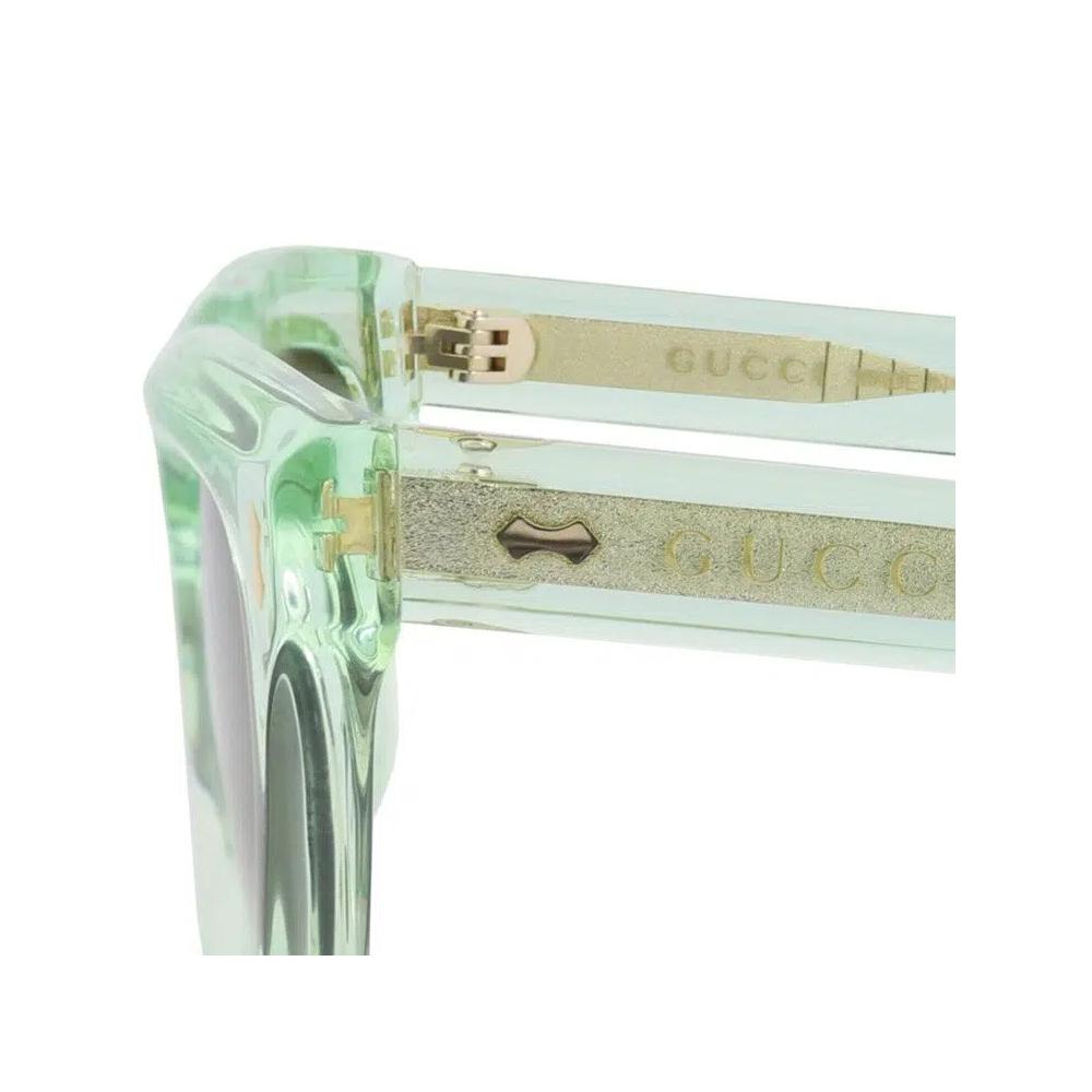 Очки Gucci Square Frame Recycled Acetate Sunglasses 'Зеленый' 2